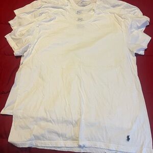 Ralph Lauren Men's Classic White Tee THREE PACK!! Size Large